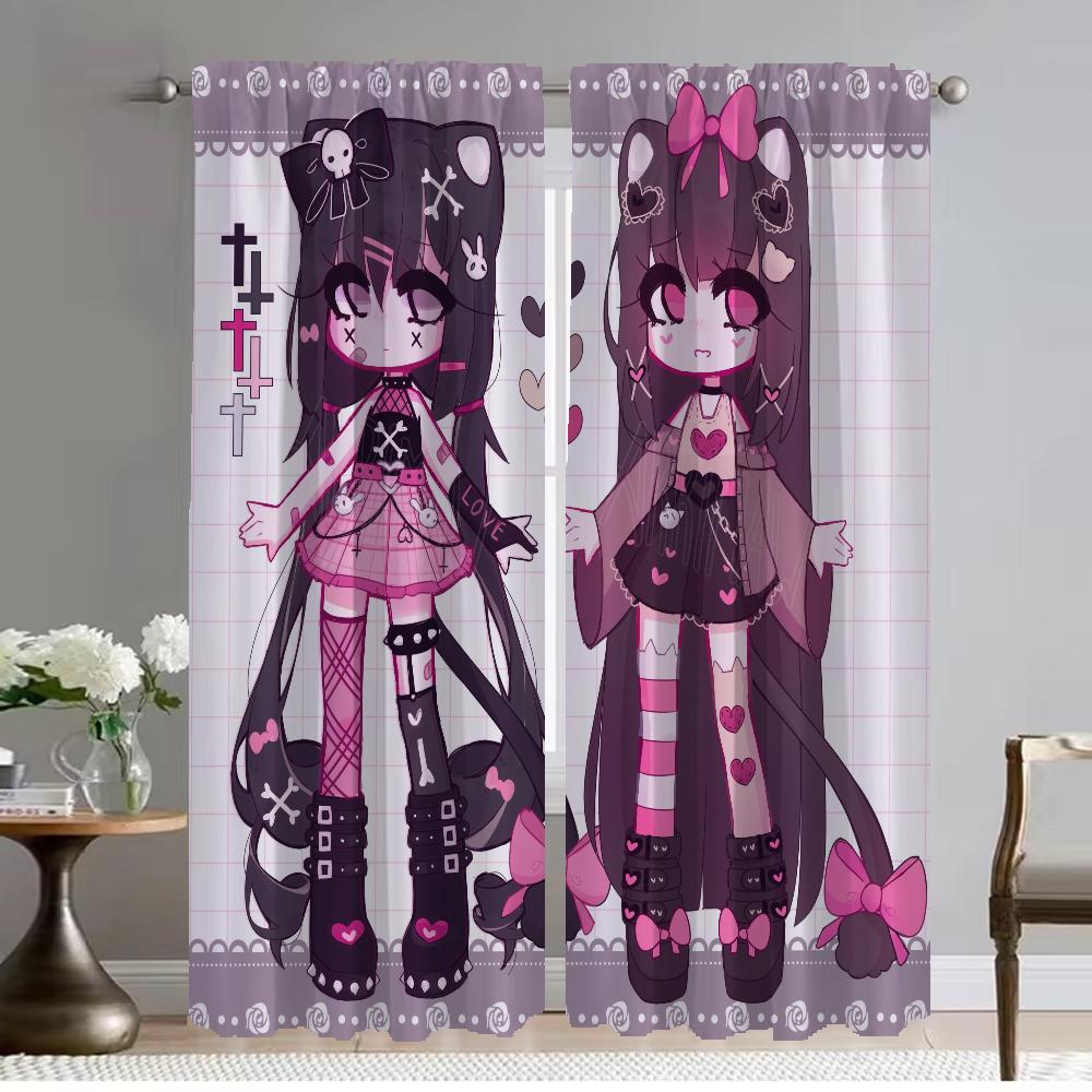 

Geoxor Moneko Elegant Room Curtains for Living Room Window Curtain Partition Tulle for Bedroom Home Interior Curtains 2 Pieces W50xH70cmx2pcs-CL