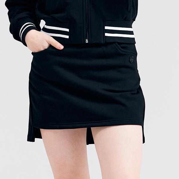 HENRY STUART Women'S Casual Terry Skirt Black