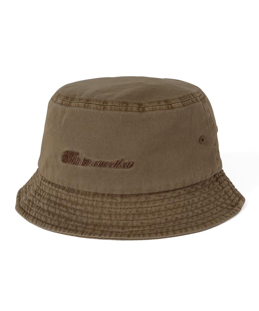 THISISNEVERTHAT Overdyed Sct-Logo Bucket Hat Beige