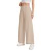 Women's Casual, Loose-Fitting, Flowy Linen Wide-Leg Beach Pants