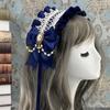 Ribbon Bow Lolita Lace Headband Sweet Maid Cosplay Headdress Cute Ruffled Hairband  Girls