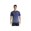 Li-Ning Comfortable Simple Breathable Outdoor Casual Fitness Short Sleeve T-Shirt Men Tops Deep-Navy-Blue Sky-Blue-Gradient AHSU817-3