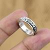 Wedding Gift For Her 925 Silver Natural No Stone Gemstone Spinner Ring Size 6.75