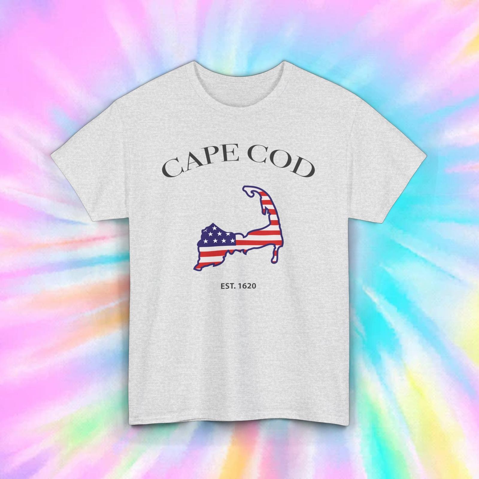 Cape Cod Est. 1620 T-Shirt | Patriotic Map Graphic Tee | American Pride | S-5XL XXXXL