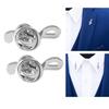 2Pcs Novelty Lapel Pins Music Note Brooch Pin Badge Button for Clothing Bags Backpacks Jackets Hat
