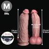 Large Thick Realistic Liquid Silicone Dildo, Soft Veined Texture with Strong Suction Cup, Odorless Durable Material, Adult Toy for Couples