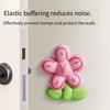 Door Stopper Wall Protector Door Handle Wall Guard Cute Flower Door Shock Absorption Stopper with Adhesive for Doors Protects Wall Surface