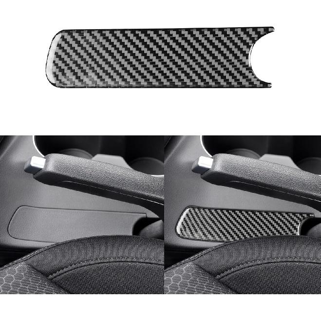 

Soft Carbon Fiber Auto Accessories Decal Car Center Console Navigation GPS Radio Panel Cover Interior Trim Sticker Compatible with Hyundai Elantra Handbrake Lower Trim