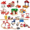 All Kinds Wooden Tunnel Station Platform Wooden Train Track Accessories fit for Brand Wooden Railway Track Toys for Children