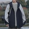 Coat Men's Autumn New Hooded Trendy Tooling Jacket Color Matching Casual Loose Jacket On Clothes
