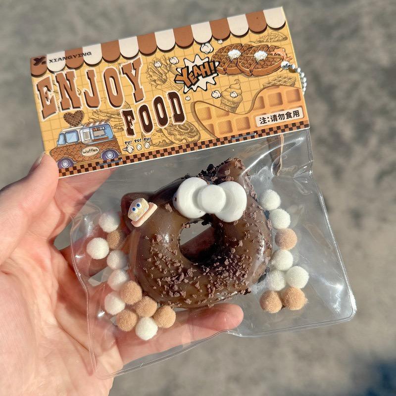 Cute Cartoon Food Squeeze Toy Silicone Pinch Slow Rebound Decompression Toy for Adult Kids Gift Stress Reliever Toys