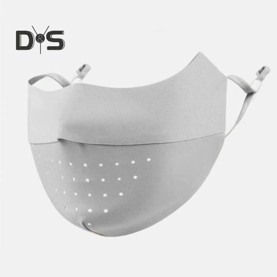 Gesichtsschutz, nahtlos, atmungsaktiv, mit Löchern, Sonnenschutz, 3D-Gesichtsschutz im schlanken Design, UPF 50, atmungsaktiver Gesichtsschutz aus Eisseidengewebe