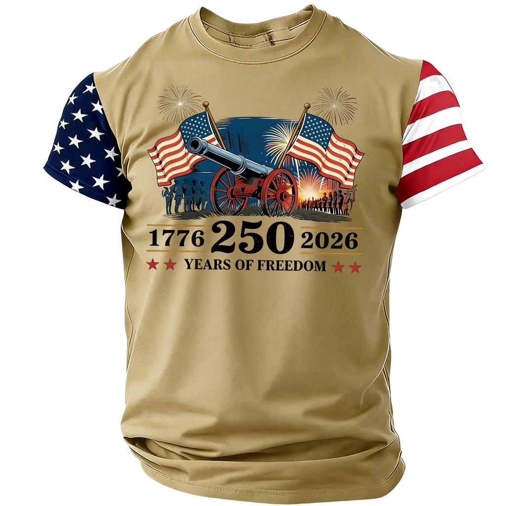 Men's Casual Round Neck Lightweight Breathable Short-Sleeve Top