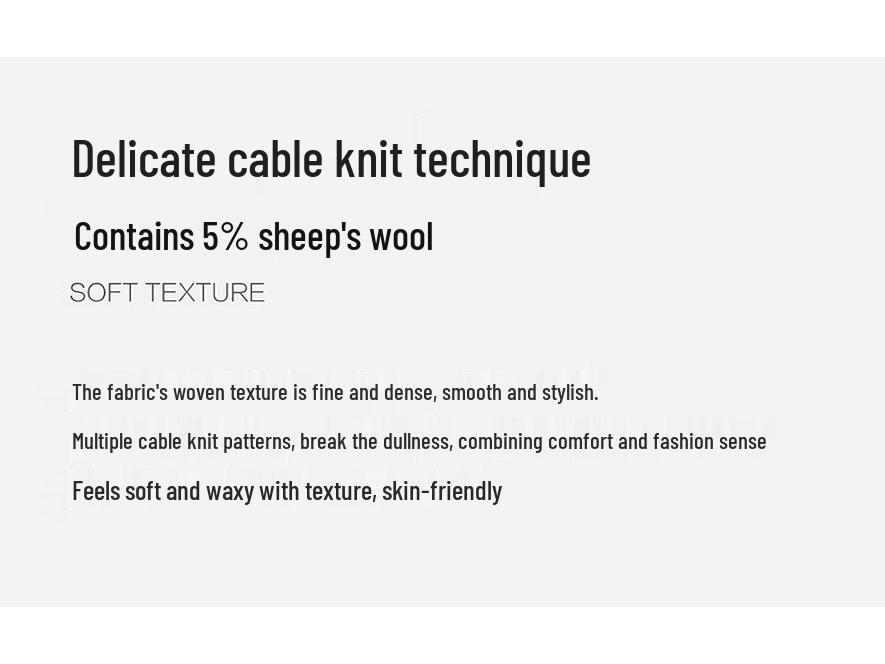 PEACEBIRD Women's Cable Knit Cardigan