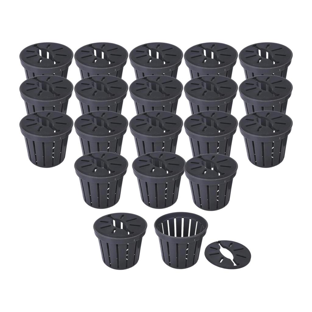 20Pcs Net Pots for Hydroponics Outdoor Planting Grow Basket Porous