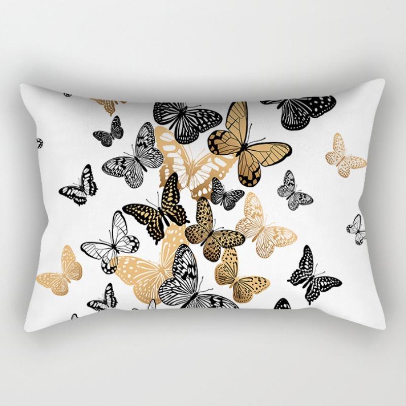 

Новая наволочка с принтом бабочек, домашняя наволочка для диванной подушки 45X45 without pillow core