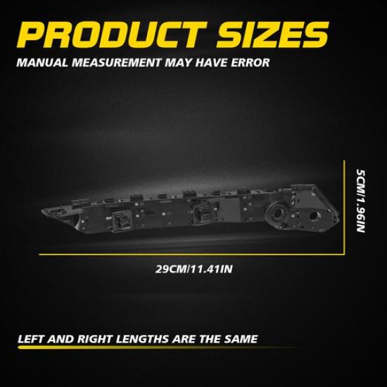 Front Driver & Passenger Bumper Fender Bracket For 15-19 Subaru Legacy Outback B