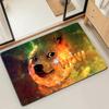 Doge funny Emoticon S-Shiba M-Meme Microfiber Decorative Versatile Flannel Floor Bath Door Mat Quick Dry Absorbent Non-slip Sole