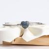 Heart Shape Copper Ladies Bracelet With Rhinestones For Daily Wear And Giftgiving