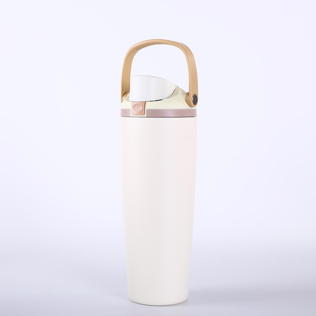 Portable car cup 304 stainless steel insulated cup outdoor cold preservation sports water bottle for cold and heat preservation