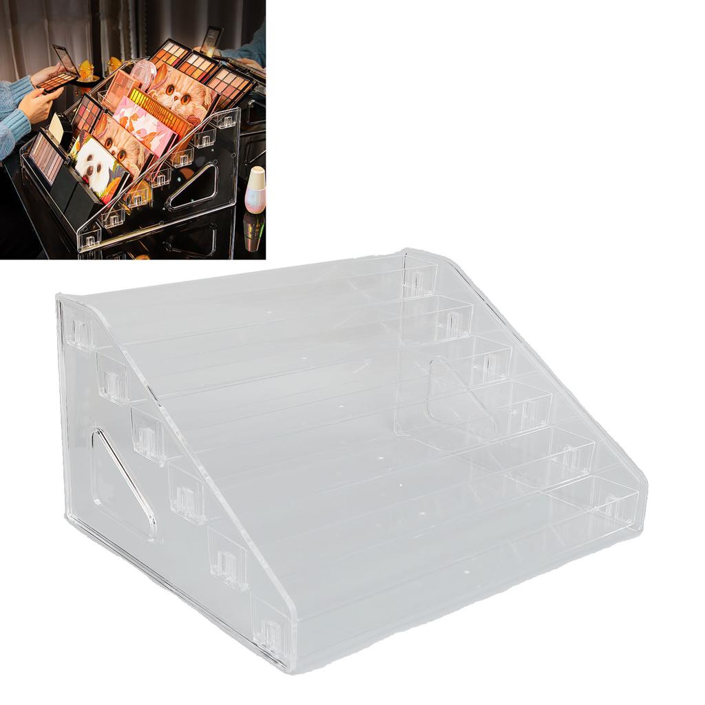 6 Layer Eye Shadow Stand Display Storage Large Capacity Cosmetic Lipstick Rack for  Cushion