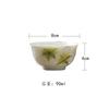 High‑Grade Hand‑Painted Osmanthus Large Thin‑Walled Ceramic Tasting Cup, Personal Master Cup for Kung Fu Tea Ceremony Practice