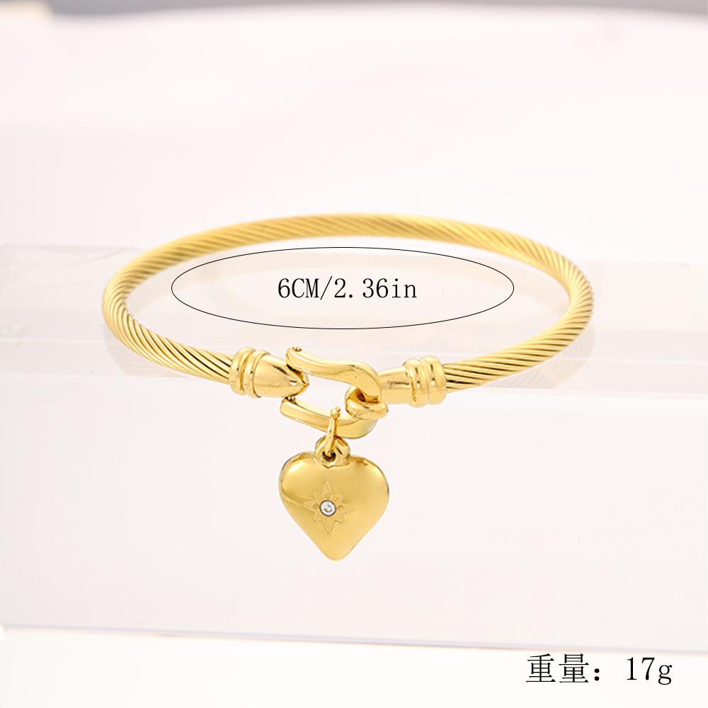 European and American fashion open , love horseshoe corrosion octagram diamond  women's k gold solid 