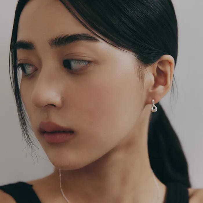 (silver 925) Dangly Mini Stud Earring