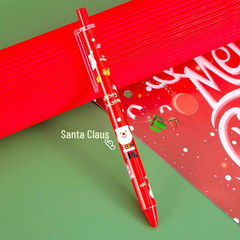 Cross-Border Christmas Cartoon Pen: Cute Neutral Black Ink for Exams & Practice