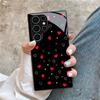 Heart-shaped printed pattern glass phone case for Samsung galaxy S26 S25 S24 S23 S22 S21 S20 FE Ultra Plus5Ganti-fall back cover