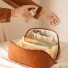 Large Capacity Travel Cosmetic Bag Portable PU Makeup Pouch Women Waterproof Bathroom Washbag Multifunctional Toiletry Kit