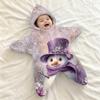 Copertina Swaddle in Flanella per Neonati, Sacco a Pelo, -Avvolgimento Anti-Sussulto per Esterno e Ora di Dormire