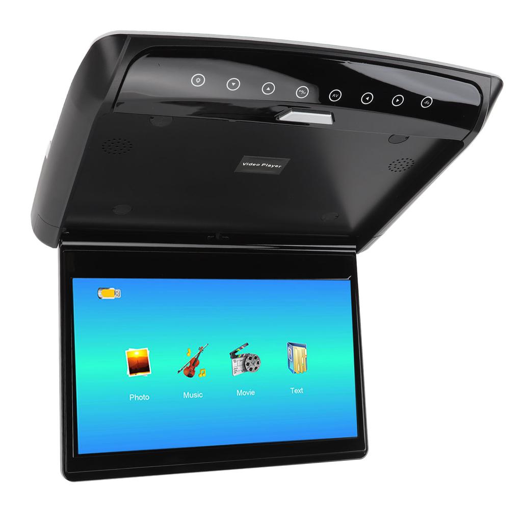 Car Overhead Player 11.6 Inch HD IPS Screen 170 Deg Opening Angle Rear Seat Entertainment for Business Car SUV RV Black