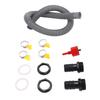 12pcs Rain Butt Diverter Kit with Adjustable Valve 1.25 Inch Hose Water Butt Connector Pipe Link Kit