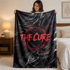 Koc flanelowy z nadrukiem The Cure Przytulny Lekki pluszowy koc narzutowy do łóżka sofy użytku domowego
