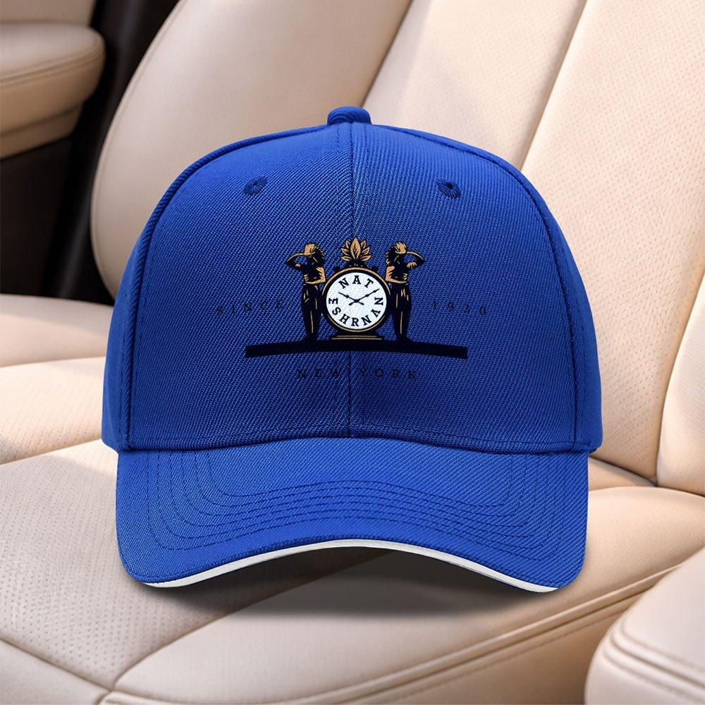 Nat Sanan Clock Pattern Baseball Cap Adjustable Duckbill Hat For Men Women Daily Commuting Sports Fishing