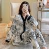 Nuovo pigiama primaverile e autunnale, completo da casa, da donna, a maniche lunghe, modelli autunnali e invernali, pigiama casual, completo da casa