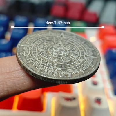Mexický Maya Aztécký kalendář Umění Proroctví Kultura Pozlacená replika Pamětní mince Sběratelské předměty