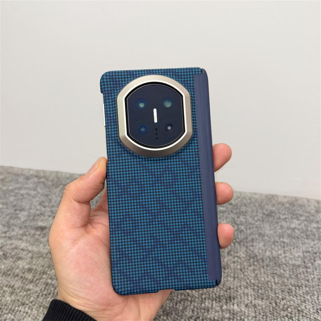 Applicable to Huawei MateX1 carbon fiber pattern mobile phone case x1 double central axis hinge X1 ultra-thin magnetic anti-drop case