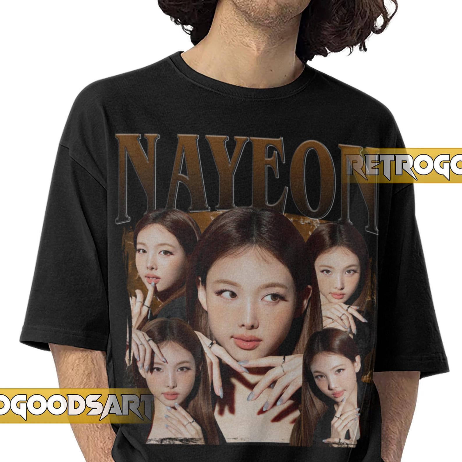 NAYEON TWICE GIRLGROUP Retro Shirt / Na-yeon Vintage Band Tee / Im Na-yeon Twice Tour / Twice Kpop GirlbandConcertMerchp M