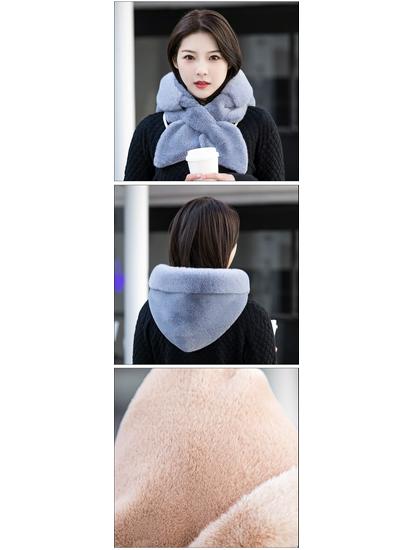 Women's Plus Velvet Thickened Winter Hat & Scarf Set with Ear Protection - Plush Warm Neck Warmer for Cycling