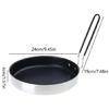 Nonstick Frying Pans with Storage Bag Light Weight Grill Pans Outdoor Cookware Quick Heating Skillets Cooking Tool