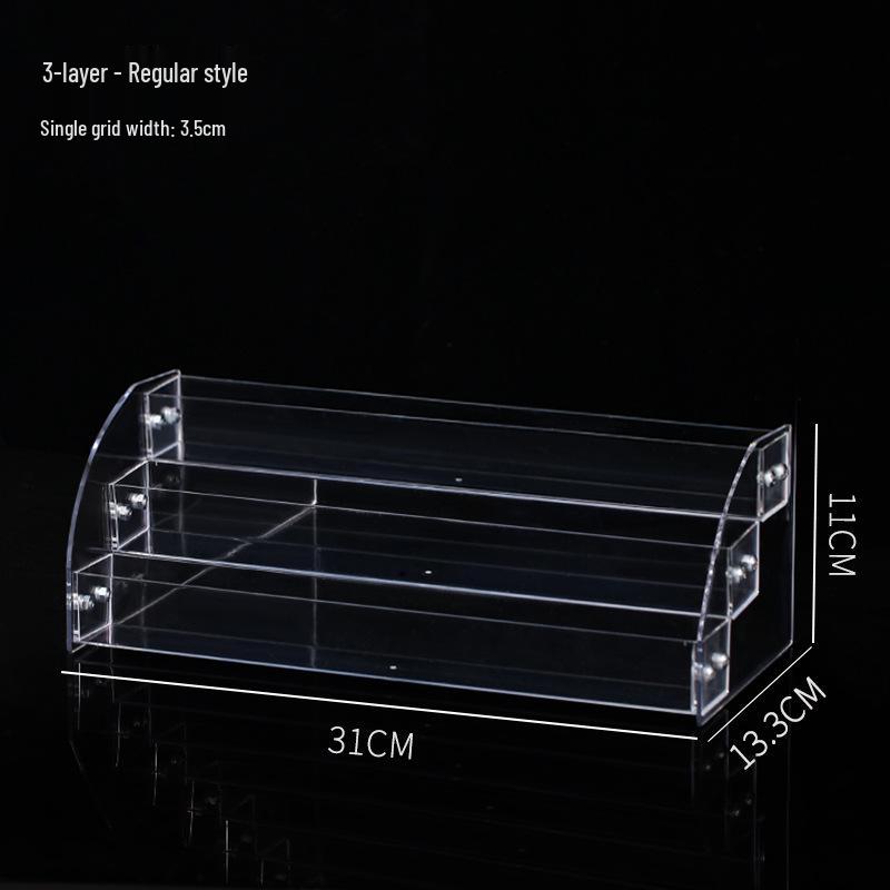 Multi-layer Transparent Cosmetic Organizer for Eyeshadow, Powder, Lipstick, Perfume, and Nail Polish