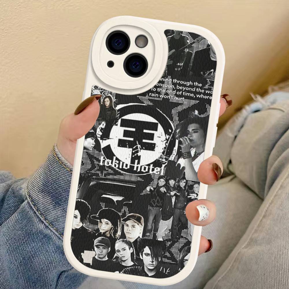 Tokio Hotel Band Phone Case For IPhone 16 15 14 13 12 11 Pro Max Plus Soft Leather Cover
