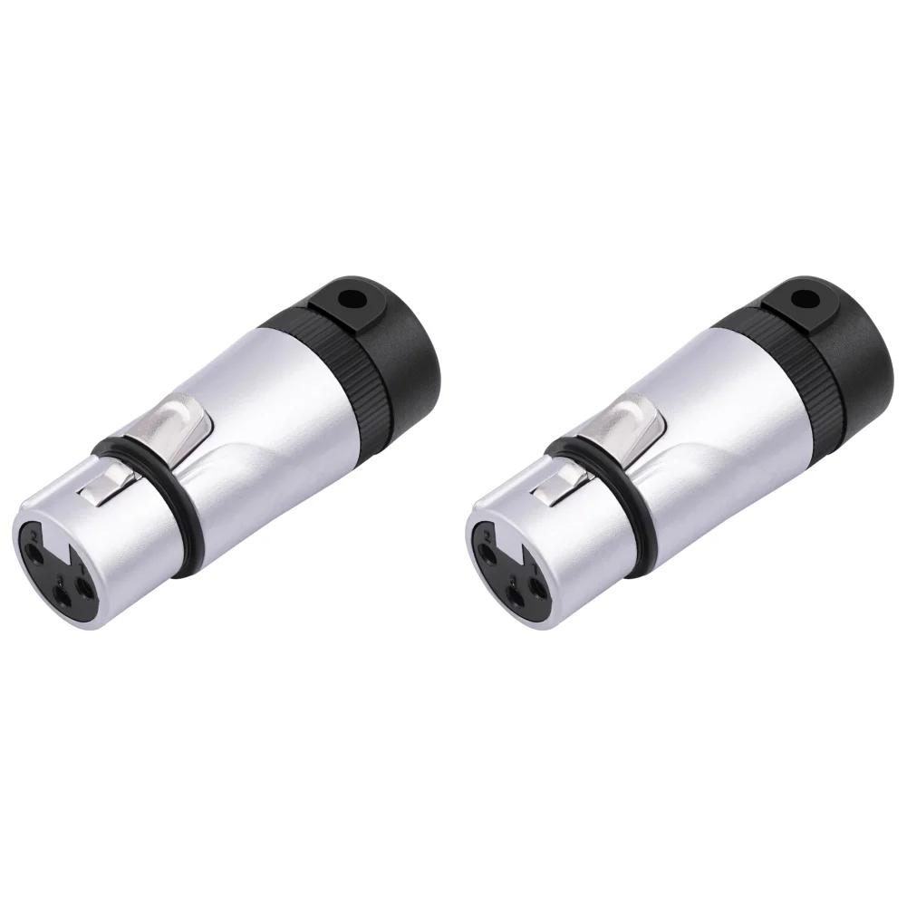 2/4PCS XLR Microphone Solder Adapter Adjustable 90° Right Angle  3Pin XLR Male/Female Solder Connector 3 PIN XLR Endst