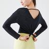 Womens Long Sleeve Quick-Dry Fitness Top - Breathable Stretch Gym Tee Running Yoga Workout Spring Fall