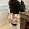 Chic Small Floral Print Shoulder Tote Bag Perfect For Daily Casual Use Modern And Stylish