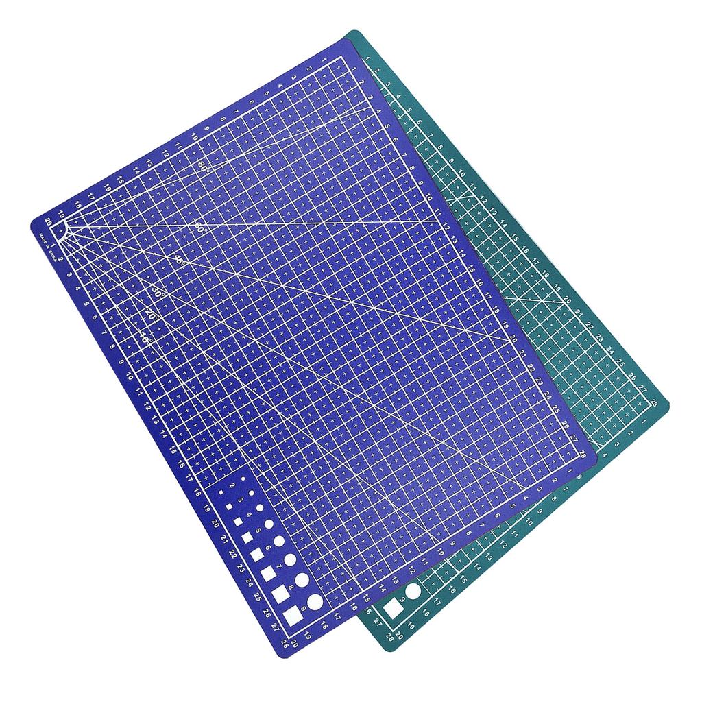 A4 Cutting Mat Single Sided Cutting Board Cut Pad DIY Tool with Clear Grid Lines Angles for Scrapbooking Art and Craft