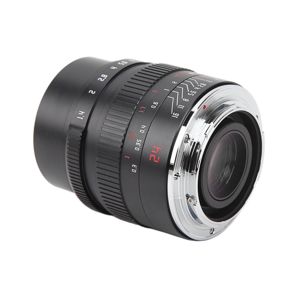 Obiektyw 7ARTISANS 24mm F1.4 Obiektyw szerokokątny Metalowa obudowa 2 szkła ED Obiektyw aparatu półklatkowego dla M3 M5 M6