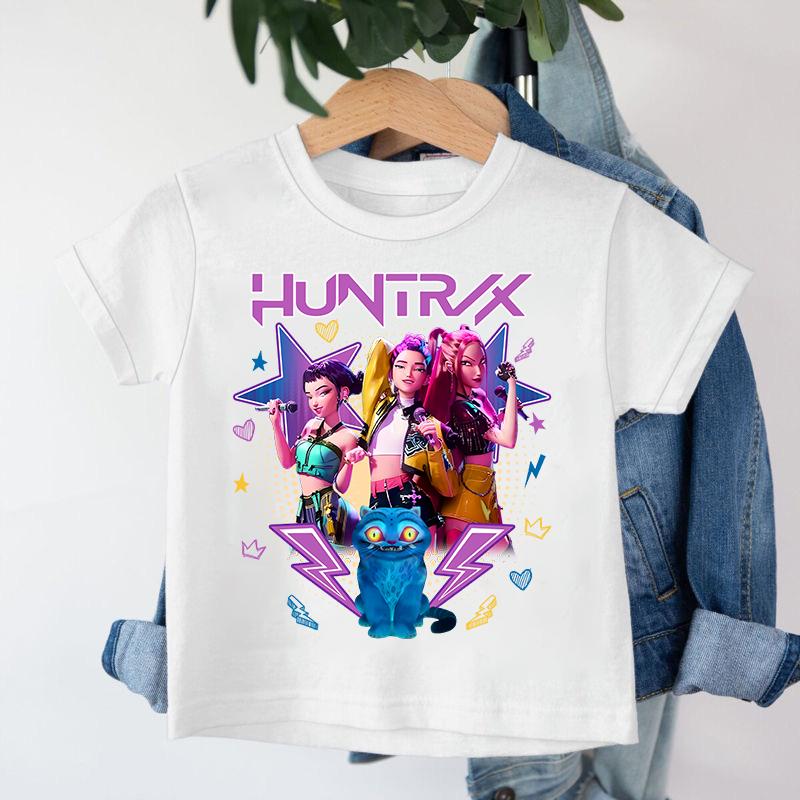 Neu 2026 KPop Dämonenjäger Saja Boys Cartoon Jungen T-Shirt Rundhals Print Mode Lässiges Top Kinder T-Shirt Kinderkleidung